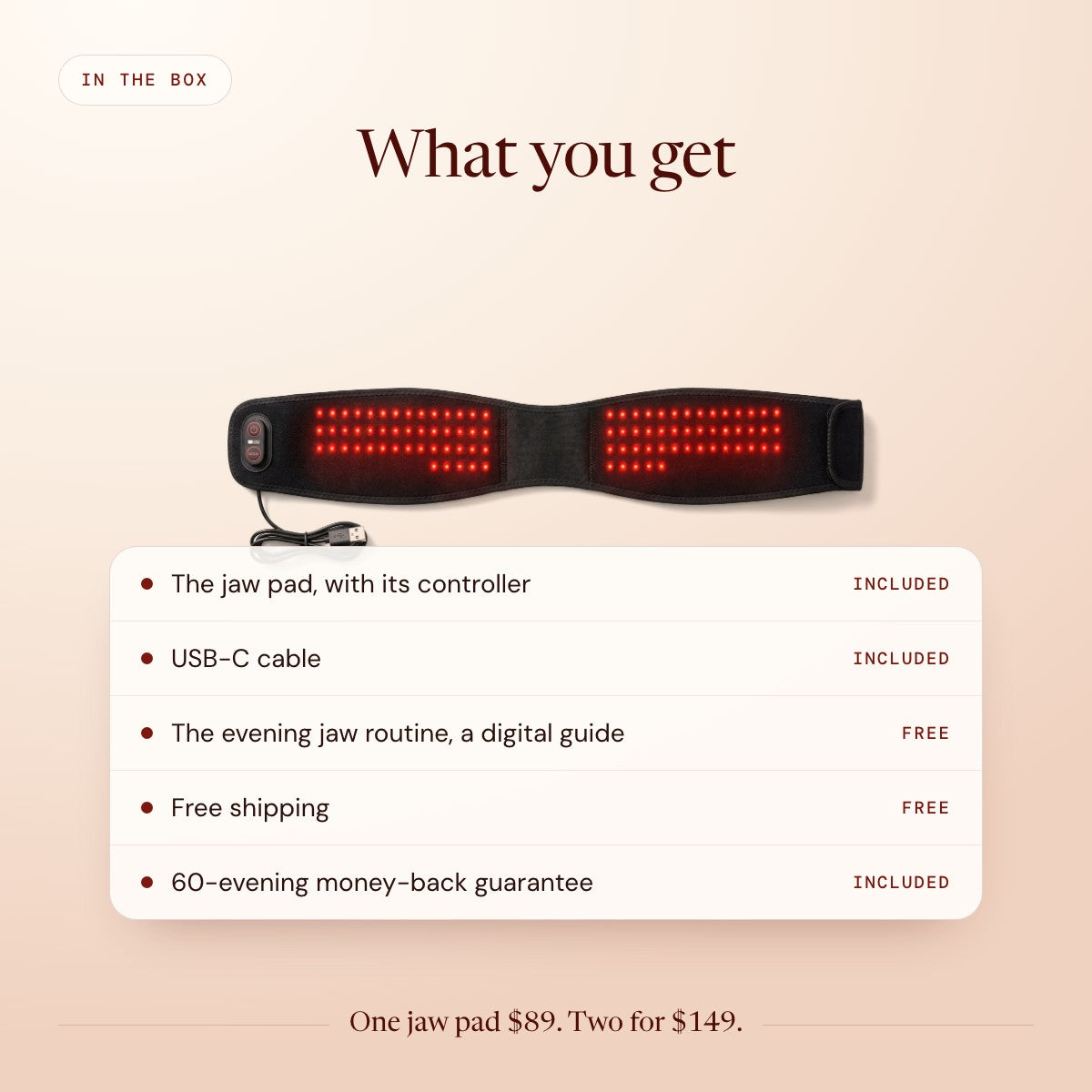 What you get